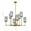 ST LUCE SL1240.303.08 Люстра подвесная ST-Luce Латунь/Дымчатый E27 8*60W, изображение 3