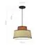 ST LUCE SL1354.423.01 Светильник подвесной ST-Luce Черный/Кирпичный,Бежевый, Черный E27 1*40W, изображение 3
