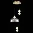 ST LUCE SL6112.203.21 Светильник подвесной ST-Luce Золотистый/Молочно-Белый,Прозрачно-Дымчатый LED 1*21W, изображение 3