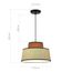 ST LUCE SL1354.423.01 Светильник подвесной ST-Luce Черный/Кирпичный,Бежевый, Черный E27 1*40W, изображение 3