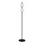 ST LUCE SL6120.405.01 Светильник напольный ST-Luce Черный/Прозрачное кракелированное стекло LED 2*8,5W 3000K, изображение 2