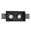 ST LUCE ST262.418.02 Светильник встраиваемый. Черный GU10 2*50W IP20 L91,5xW17,2xH5,2 220V Без ламп, изображение 2