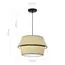 ST LUCE SL1354.413.01 Светильник подвесной ST-Luce Черный/Бежевый, Черный E27 1*40W, изображение 4