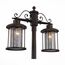 ST LUCE SL080.425.02 Светильник уличный наземный ST-Luce Темный кофе/Прозрачный, Темный кофе E27 2*100W, изображение 3