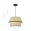 ST LUCE SL1354.413.01 Светильник подвесной ST-Luce Черный/Бежевый, Черный E27 1*40W, изображение 4
