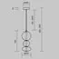 Maytoni Decorative MOD307PL-L24B3K Светильник подвесной светодиодный Futuro, изображение 6