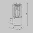 Maytoni Outdoor O453WL-01GF Настенный светильник Barrel, изображение 8