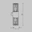 Maytoni Outdoor O453WL-02GF Настенный светильник Barrel, изображение 8
