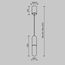 Maytoni Technical P101PL-L300-12W3K-BS Светильник подвесной светодиодный Mist, изображение 8