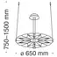 Maytoni Decorative MOD037PL-L16B Подвесной светильник Volare, изображение 3