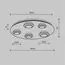 Maytoni Decorative MOD361CL-L58BS3K Светильник потолочный светодиодный Pharao, изображение 5