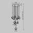 Maytoni Decorative MOD361PL-L41BS3K Люстра подвесная светодиодная Pharao, изображение 6