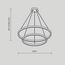 Maytoni Decorative MOD058PL-L74BK Люстра подвесная светодиодная Rim, изображение 6
