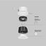 Maytoni Technical DL057-10W4K-W Светильник встраиваемый светодиодный Wise, изображение 6