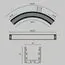 Maytoni Led Strip ALM-3535R-B-D-90°-0.8M Радиусный профиль 35x35 Ø800мм, изображение 11