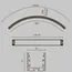 Maytoni Led Strip ALM-3535R-B-EX-90°-1.5M Радиусный профиль 35x35 Ø1500мм внешний 1 круга, изображение 10