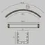 Maytoni Led Strip ALM-3535R-B-IN-90°-1.5M Радиусный профиль 35x35 Ø1500мм внутренний 1 круга, изображение 10