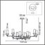 LUMION 6555/12C CLASSI LN25 30 черный/дымчатый/металл/стекло Люстра потолочная E14 12*40W 220V MADONNA, изображение 2