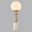 LUMION 6580/1T CLASSI LN25 53 французское золото, серый/белый металл, керамика/стекло Лампа настольная E14 1*40W 220V VIVIEN, изображение 3