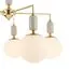 LUMION 6580/5C CLASSI LN25 53 французское золото, серый/белый металл, керамика/стекло Люстра потолочная E14 5*40W 220V VIVIEN, изображение 5
