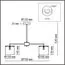 LUMION 6591/6 CLASSI LN25 62 хром/белый, металл/текстиль Люстра подвесная E14 6*40W 220V SUNTORI, изображение 2