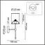 LUMION 6589/1W CLASSI LN25 60 хром/белый, металл/текстиль Бра E14 1*40W 220V LATTI, изображение 2
