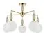 LUMION 6580/5C CLASSI LN25 53 французское золото, серый/белый металл, керамика/стекло Люстра потолочная E14 5*40W 220V VIVIEN