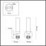LUMION 5275/1W CLASSI LN23 37 черный хром Бра E14 1*40W 220V KAMILLA, изображение 2