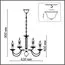 LUMION 8033/10 CLASSI LN25 16 медь, металл/стекло Люстра подвесная Е14 10*40W 220V INCANTO, изображение 2