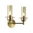 LUMION 6554/2W CLASSI LN25 27 бронза/коньячный/металл/стекло Бра E14 2*40W 220V MADONNA, изображение 3