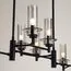 LUMION 6555/8C CLASSI LN25 30 черный/дымчатый/металл/стекло Люстра потолочная E14 8*40W 220V MADONNA, изображение 3