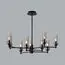 LUMION 6555/9C CLASSI LN25 30 черный/дымчатый/металл/стекло Люстра потолочная E14 9*40W 220V MADONNA, изображение 4