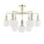 LUMION 6580/9C CLASSI LN25 54 французское золото, серый/белый металл, керамика/стекло Люстра потолочная E14 9*40W 220V VIVIEN
