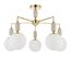 LUMION 6580/5C CLASSI LN25 53 французское золото, серый/белый металл, керамика/стекло Люстра потолочная E14 5*40W 220V VIVIEN