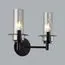 LUMION 6555/2W CLASSI LN25 29 черный/дымчатый/металл/стекло Бра E14 2*40W 220V MADONNA, изображение 4