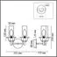 LUMION 6554/2W CLASSI LN25 27 бронза/коньячный/металл/стекло Бра E14 2*40W 220V MADONNA, изображение 2