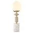 LUMION 6580/1T CLASSI LN25 53 французское золото, серый/белый металл, керамика/стекло Лампа настольная E14 1*40W 220V VIVIEN, изображение 4