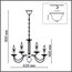 LUMION 8033/10 CLASSI LN25 16 медь, металл/стекло Люстра подвесная Е14 10*40W 220V INCANTO, изображение 2