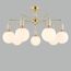 LUMION 6580/7C CLASSI LN25 54 французское золото, серый/белый металл, керамика/стекло Люстра потолочная E14 7*40W 220V VIVIEN, изображение 3