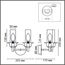 LUMION 6554/2W CLASSI LN25 27 бронза/коньячный/металл/стекло Бра E14 2*40W 220V MADONNA, изображение 2