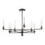 LUMION 5275/10C CLASSI LN23 38 черный хром Люстра потолочная E14 10*40W 220V KAMILLA