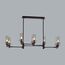 LUMION 6555/8C CLASSI LN25 30 черный/дымчатый/металл/стекло Люстра потолочная E14 8*40W 220V MADONNA, изображение 5