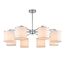LUMION 6591/8 CLASSI LN25 62 хром/белый, металл/текстиль Люстра подвесная E14 8*40W 220V SUNTORI, изображение 5