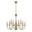LUMION 8033/10 CLASSI LN25 16 медь, металл/стекло Люстра подвесная Е14 10*40W 220V INCANTO