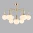 LUMION 6580/9C CLASSI LN25 54 французское золото, серый/белый металл, керамика/стекло Люстра потолочная E14 9*40W 220V VIVIEN, изображение 3