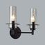 LUMION 6555/2W CLASSI LN25 29 черный/дымчатый/металл/стекло Бра E14 2*40W 220V MADONNA, изображение 4