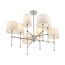 LUMION 6589/8C CLASSI LN25 60 хром/белый, металл/текстиль Люстра потолочная E14 8*40W 220V LATTI, изображение 7