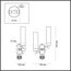 LUMION 5275/2W CLASSI LN23 37 черный хром Бра E14 2*40W 220V KAMILLA, изображение 2