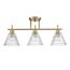 LUMION 8188/3C COMFI LN25 190 латунь/прозрачный, металл/стекло Потолочный светильник E14 3*40W 220V VIVIAN