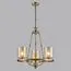 LUMION 6524/4 COUNTY LN23 39 античная латунь Люстра E27 4*60W 220V RIVERLY, изображение 3